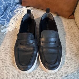 Vionic black leather loafers!
